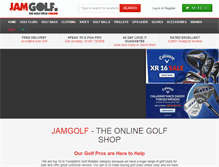Tablet Screenshot of jamgolf.com
